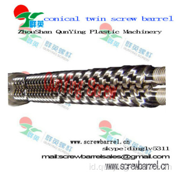 Cina Double dan Twin sekrup dan barel kerucut untuk Screw Extruder pipa Pvc Abs, Pp barel